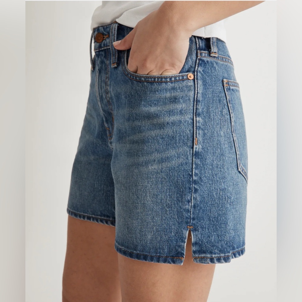 Madewell Medium Blue Denim Jean Shorts - Picture 2 of 6